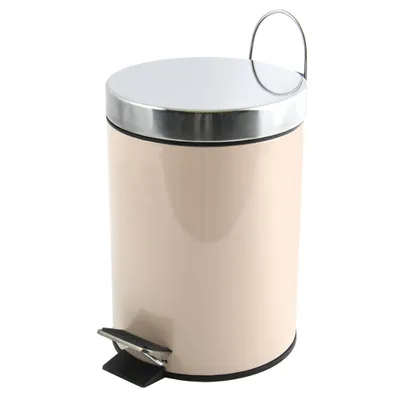 Produktbild von MSV Bad/Toiletten-Treteimer - beige - 3 Liter - 17 x 25 cm