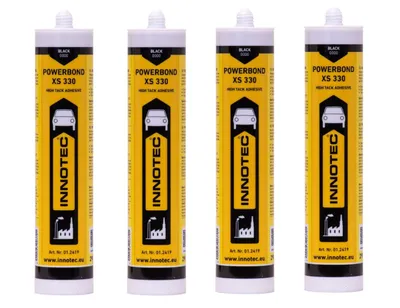 Produktbild von 4 Stück Innotec Powerbond Schwarz - Premium Montagekleber - Kleben statt Bohren Wasserresistent - Kraftkleber für innen & außen - hohe Anfangshaftung