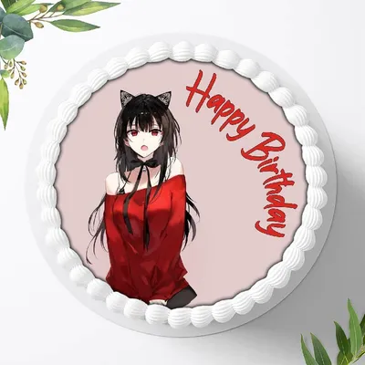 Produktbild von Für die Geburtstags Torte ein Tortenaufleger, Zuckerbild mit dem Motiv: Anime Manga, Essbares Foto für Torten, Fondant, Ø 20cm, 0864w
