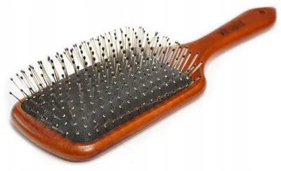 Obrázek produktu pro xhair Dřevěný plochý kartáč Paddle Brush s kuličkami