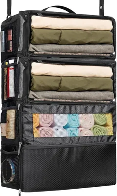 Zdjęcie produktu dla Torba Ogranizer Wiszący Podróżny 60X23X37Cm Czarny