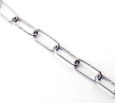 Zdjęcie produktu dla Łańcuch do lamp Łańcuch owalny gładki, długość 1m, chrom, 47x20x4mm