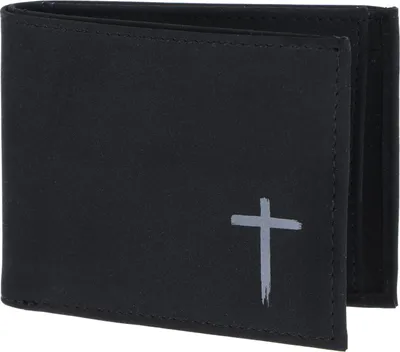 Produktbild von oxmox Geldbörse New Cryptan RFID Protect Pocketbörse Freedom Cross Print Grey Black schwarz