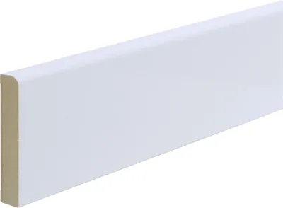 Produktbild von B.S. Bauprogramm Sockelleiste 260 cm 58 x 10 mm Weiß hochglanz