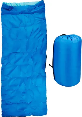 Produktbild von Camp Active Schlafsack Erwachsenen Sommerschlafsack für 5°C bis 10°C - Deckenschlafsack für 1 Person - Reisedecke für Festivals und Camping - 190 x 72 cm - Blau