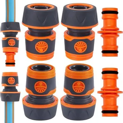 Immagine prodotto di Set di raccordi per tubi da giardino - Set di connettori per tubi da giardino - 4 pezzi