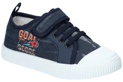 Produktbild von American Club TEN181, Kinder Turnschuhe Klettverschluss Leder-Einlegesohle leicht bequem, Navy 29