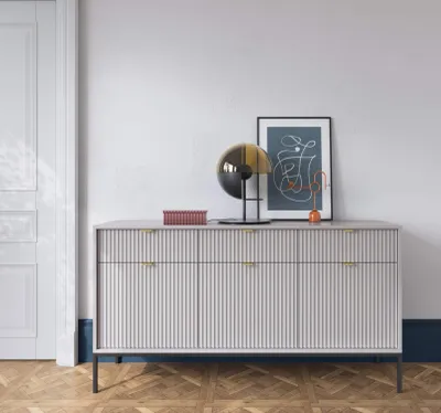 Obrázek produktu pro Široká kombinovaná komoda MISHEEL - šedá