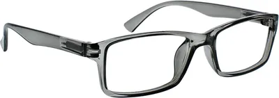 Image de Lunettes de lecture uni, monture grise, correction +1.00, pour une utilisation en intérieur