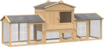 Immagine prodotto di Pollaio 3 pcs Marrone Pino massello