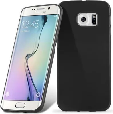 Immagine prodotto di Custodia Cadorabo per Samsung Galaxy S6 EDGE cover protettiva in TPU nero cover protettiva in silicone