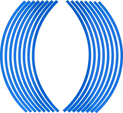 Produktbild von Racing Felgenband Blau , Aufkleber für Felgenflanke