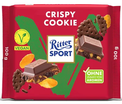 Produktbild von Ritter Sport Vegan Crispy Cookie 100g