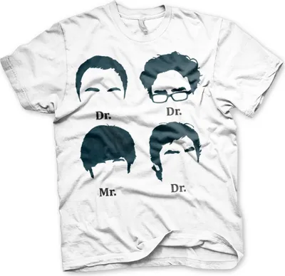 Produktbild von Big Bang Theory Prefix Heads T-Shirt - XX-Large - White