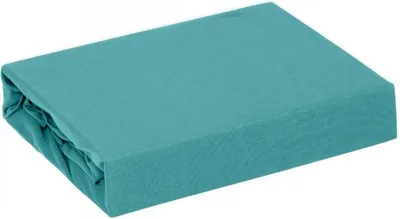 Produktbild von Spannbettlaken ADELA mit Gummizug türkis 140x200 25CM 140