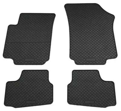 Gummifußmatten Set 4-teilig für Skoda Citigo (4/2012-), schwarz