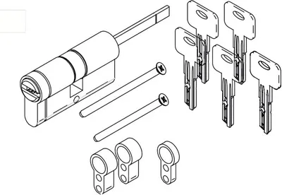 Image de danalock - Cylindre réglable LINCE CPlus Nickel 45-30