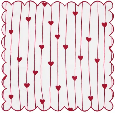 Produktbild von GREENGATE KISSENHÜLLE GRACE WHITE MIT GEWELLTEM RAND, 40 x 40 cm