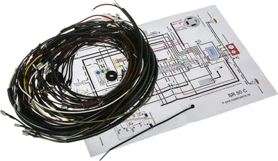 Image de Jeu de faisceaux de fils SR50 C, allumage électronique 12 V avec schéma de circuit