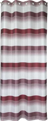Produktbild von Ösenschal weiß / rot gestreift BxH 140x245cm Gardine Vorhang Schal 2421