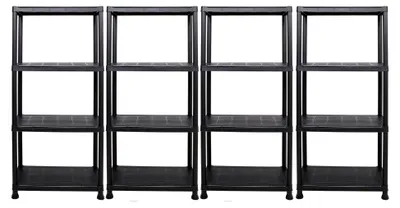 Produktbild von Steckregal 60 x 30 x 131 cm, 4 Böden, Kunststoff, bis zu 80 kg
