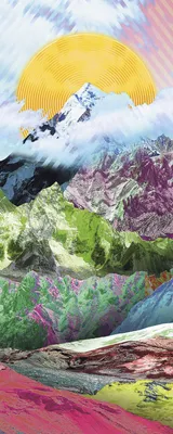 Obrázok produktu pre Sanders & Sanders Fototapeta Landschaft Multicolor 100 x 250 cm