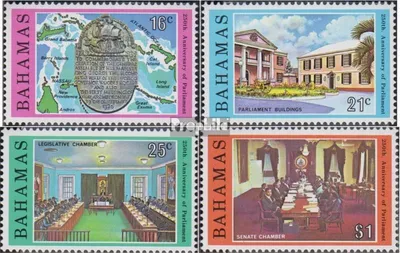 Produktbild von Briefmarken Bahamas 1979 Mi 444-447 (kompl.Ausg.) postfrisch Parlament