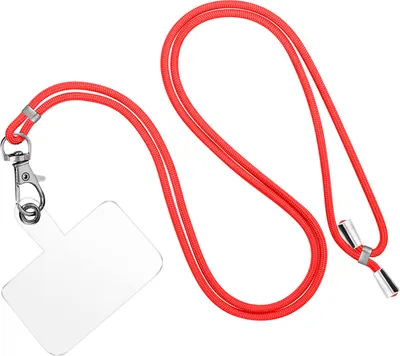 Image de Chaîne universelle ajustable pour téléphone portable pour étuis et coques - Rouge
