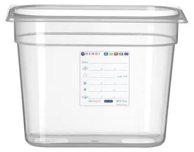 Obrázek produktu pro HENDI Gastronádoba 1/4, GN 1/4, 5,5 l, transparentní, 265x162x(V)200mm