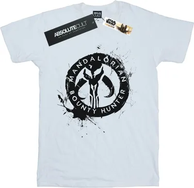 Produktbild von Star Wars - "The Mandalorian Bounty Hunter" T-Shirt für Damen BI45546 (4XL) (Weiß)