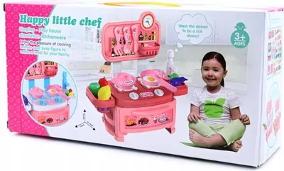 Produktbild von Kinderküche Spielzeug Set mit Zubehör & Lebensmittel - Rollenspiel Küche für Kinder