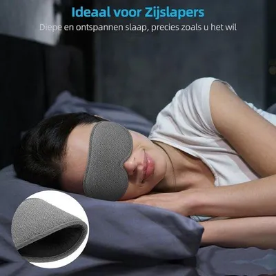Produktbild von Famanu Schlafmaske 100% Lichtblockierend - Grau