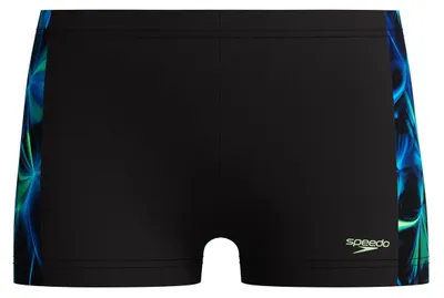 Image de Short de bain Speedo, motif imprimé, noir, pour garçon, tailles 9-10 ans, couleur : noir, pour garçon, tailles 9-10 ans