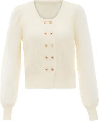 Immagine prodotto di Cardigan da donna NAEMI - lana bianca, XS/S