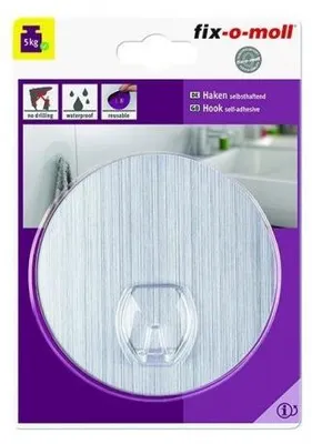 Obrázok produktu pre Háčik okrúhly 100 mm, priehľadný, fix-o-moll