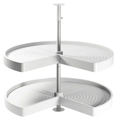 Image de Jeu de plateaux Shelvo 3/4 pour module 900 mm en plastique blanc