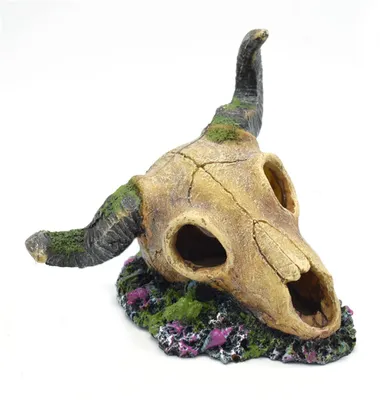 Aquarium-Deko Schafskopf-Höhle, Fischversteck, 14x8x9 cm