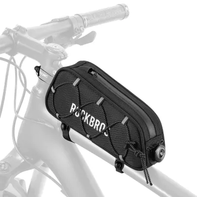 Zdjęcie produktu dla Torba na ramę roweru ROCKBROS Road-to-Sky, torba na górną rurę, wodoodporna, 0,7 l, czarna