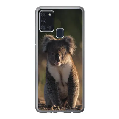 Produktbild von MuchoWow® Handyhülle Schutzhülle Hülle für Samsung Galaxy A21s Koala - Sonne - Tier - Kinder - Jungen - Mädchen Silikon Softcase Handy Hülle - Hartschale