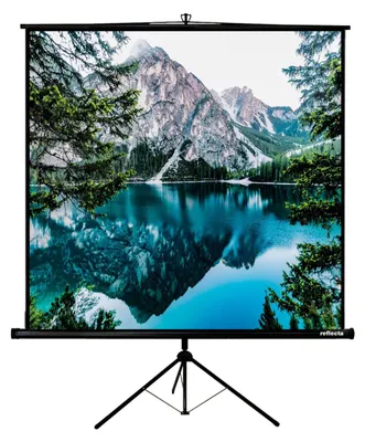 Produktbild von reflecta CrystalLine Stativleinwand 125 x 125 cm | 121 x 121 cm Bildfläche | 1:1 | mobil