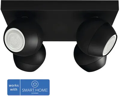 Obrázok produktu pre Philips Hue White ambience 8719514339163, Inteligentný svetelný bod, Bluetooth/Zigbee, Čierna, LED, Kov, GU10