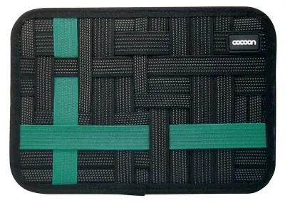 Produktbild von Cocoon CPG46BKT Grid-It Pocket Organizer 10 für alle iPad, iPad Air, iPad Pro 9.7' und 10' Tablets, Schwarz/Türkis