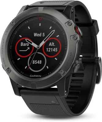 Produktbild von Garmin fenix 5X GPS Multisport Smartwatch - Saphir/Grau "wie neu"