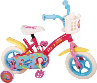Immagine prodotto di Bicicletta per bambini Peppa Pig - Ragazze - 10 pollici - Rosa/Blu - Speedy