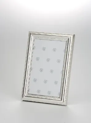 Produktbild von Fotorahmen rechteckig Perlrand innen & aussen 9,0 x 13,0 cm versilbert Anlaufgeschützt
