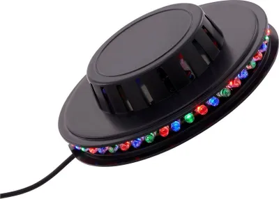 Immagine prodotto di LED Lichtrad Band Partylicht Musiksensor 48xRGB-LED USB-Kabel Ø12,5cm Briloner