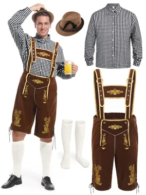 Productafbeelding van Elzusha - Heren Lederen Broek Set voor en Halloween