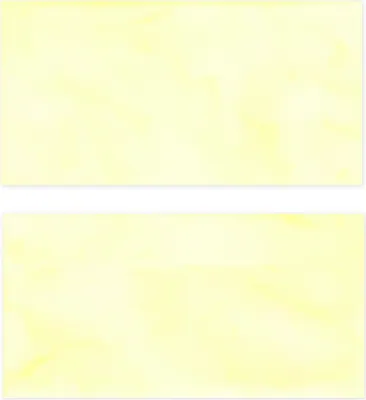 Produktbild von 100 Stück Premium Briefumschläge (UMS-5005) DIN lang (110 X 220mm) Marmorpapier gelb Briefhüllen Kuvert, ohne Fenster, haftklebend, 80g/m²