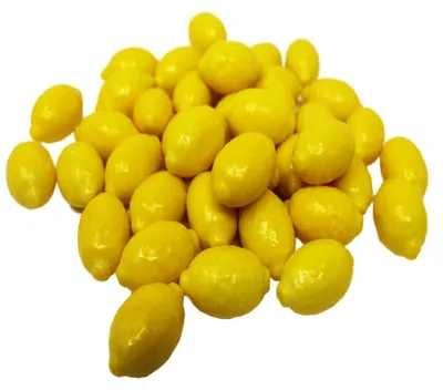 Zdjęcie produktu dla Kulki z gumy balonowej o cytrynowym wyglądzie z nadzieniem z sorbetu w proszku 1000g