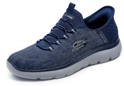 Obrázok produktu pre Skechers Summits Key Pace – pánske nazúvačky, tmavomodrá farba, šírka 13 (Wide)